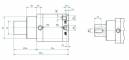 Cilindru opritor simpla actiune tija neteda - arc spate ISO 21287