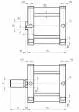 Cilindru compact simpla actiune magnetic - arc frontal, Ø125 - 250