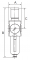 Filtru regulator cu pahar metalic si protectie pahar, include manometru, seria Future