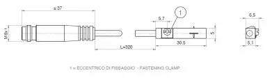 Senzor magnetic tip Reed (conector M8)