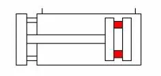 Cilindru compact dubla actiune magnetic anti-rotatie, Ø125 - 250