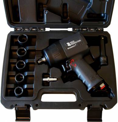 Set pistol pneumatic de insurubat cu impact, patrat 1/2&QUOT;, cuplu 1000 Nm, 7500 rot/min
