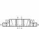 Distribuitor 5/2 montaj placa tip J