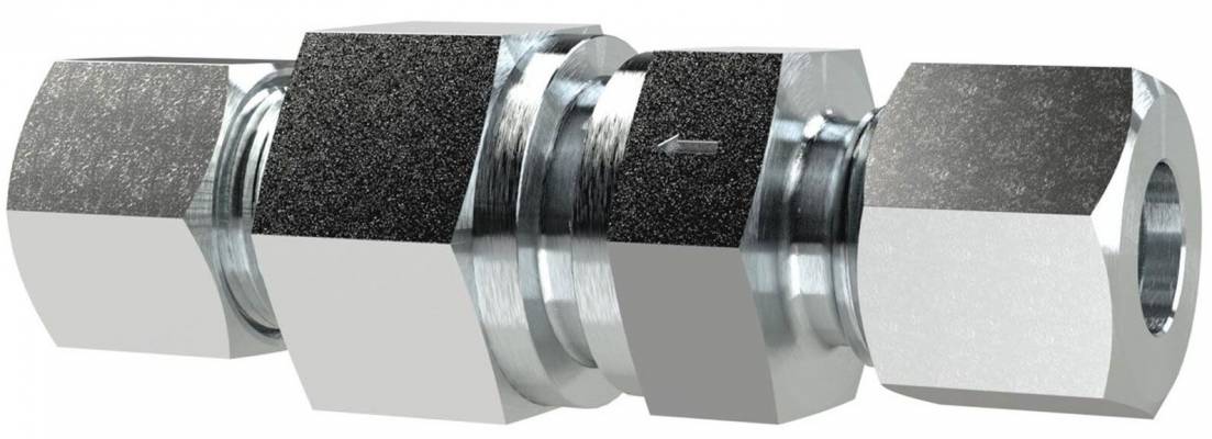Supapa de sens cu inel taietor, tub Ø14mm, 400bar, otel galvanizat