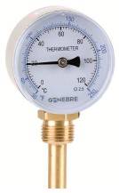 Termometru bimetalic 63 mm, tija 50 mm, atac radial