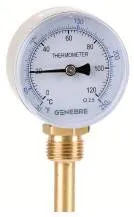 Termometru bimetalic 63 mm, tija 50 mm, atac radial