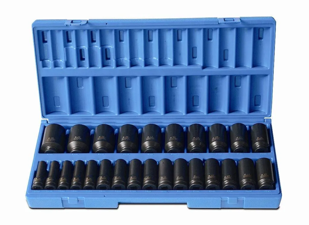 Set tubulare de impact lungi 1/2&QUOT; - 26 piese