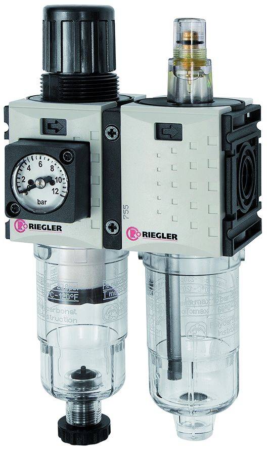 Grup preparare, 2 piese, pahar policarbonat, manometru compact, seria Future Mini