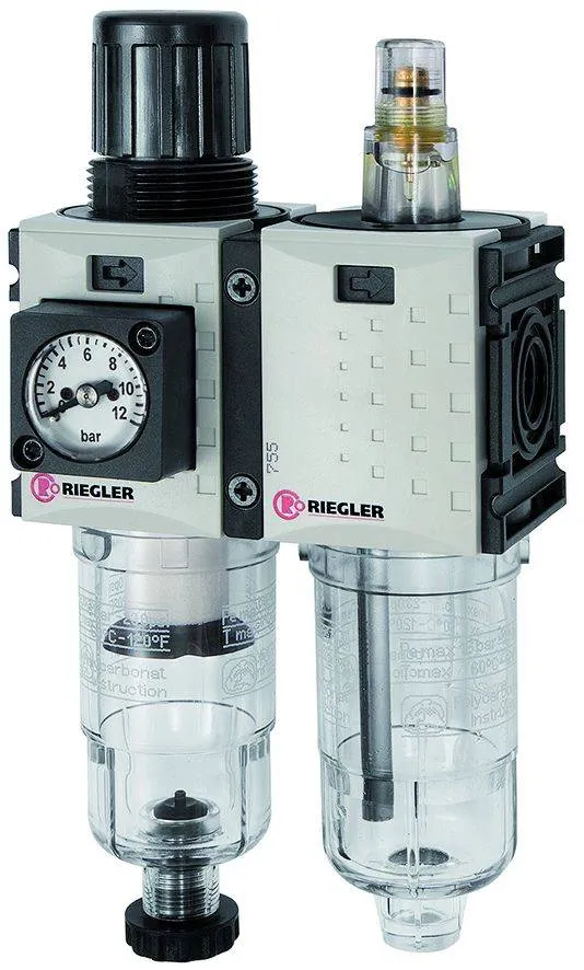 Grup preparare, 2 piese, pahar policarbonat, manometru compact, seria Future Mini
