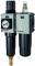 Grup preparare, 2 piese, pahar metalic, manometru compact, seria Future Mini