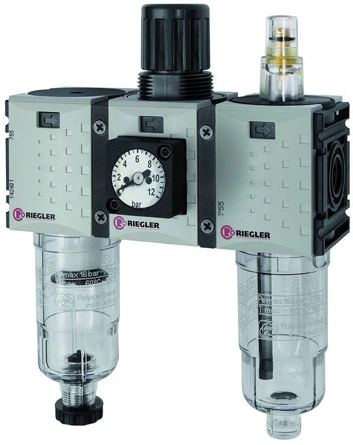 Grup preparare, 3 piese, pahar policarbonat, manometru compact, seria Future Mini