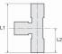 Cupla L-T push-in cu filet cilindric exterior si O-ring, seria standard, G 1/4&QUOT; - 4 mm
