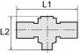 Cuple T banjo push-on cu filet cilindric exterior - POM