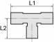 Cupla T push-in, seria Inox