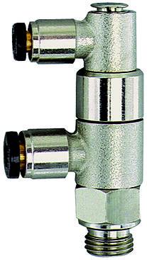 Valva oprire cu filet exterior G 1/2&QUOT; si cuple push-in 12mm si 4mm