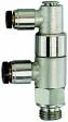 Valva oprire cu filet exterior si cuple push-in