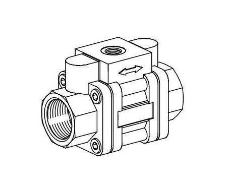 Ventil 2/2 - tip Gamma - NO (normal deschis) - actionare pneumatica