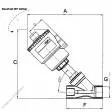 Ventil cu piston - actuator pneumatic - NC (normal inchis) - Inox