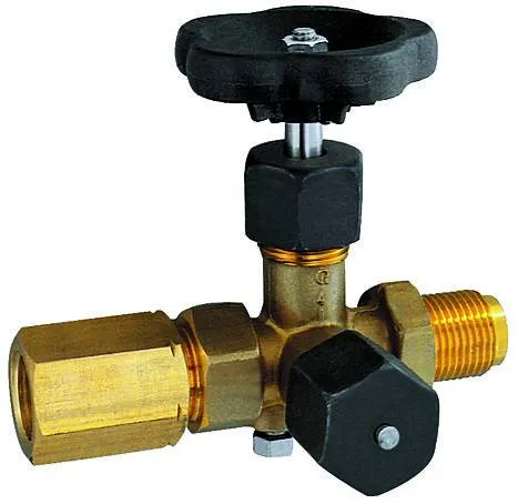 Ventil manometru filet exterior- interior/ interior, cu test socket M 20 x 1.5, DIN 16271
