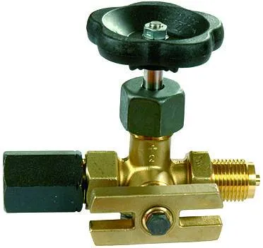 Ventil manometru filet exterior - interior/ interior cu test flange 60 x 25 x 10